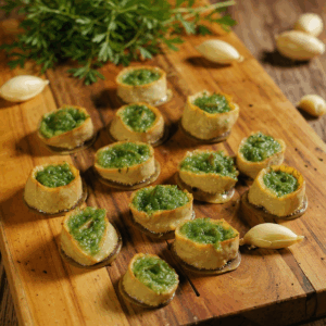 12 escargots en CRoquille à la bourguignonne (beurre, persil, ail)